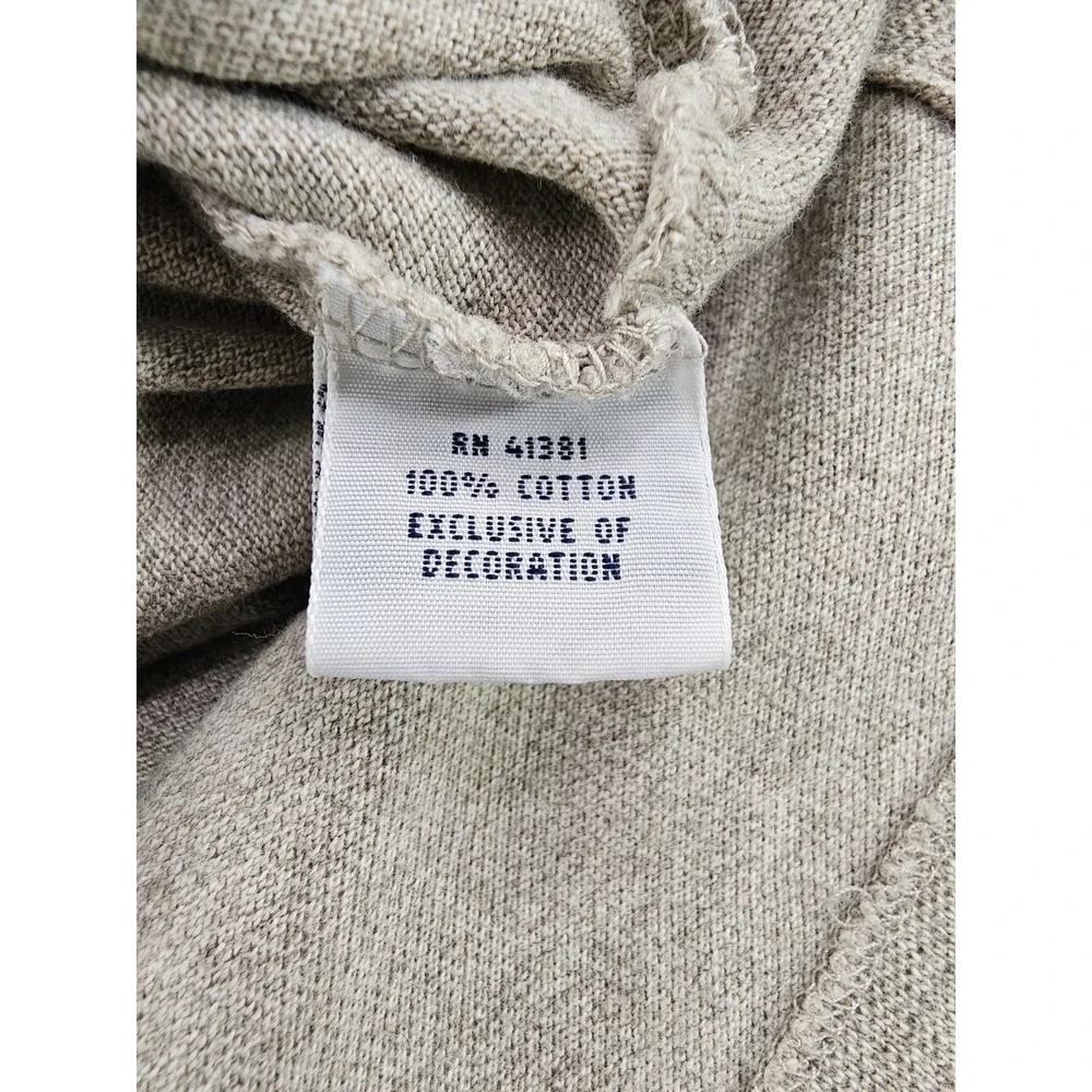 Polo Ralph Lauren Men's Large Tan Khaki Brown Pony Marled Polo Golf Shirt‎